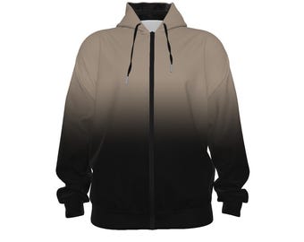 Black Dipped Ombre Color Options All-over Print Unisex - Main Image