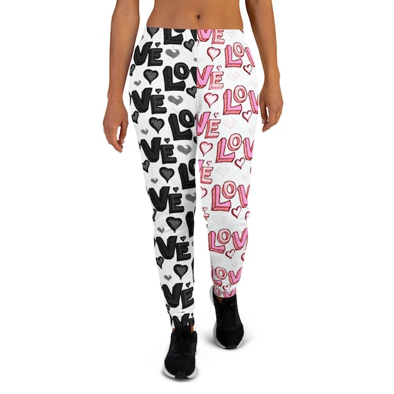 Love in Black & Pink Spread a Little Women's Sweatpants Joggers 