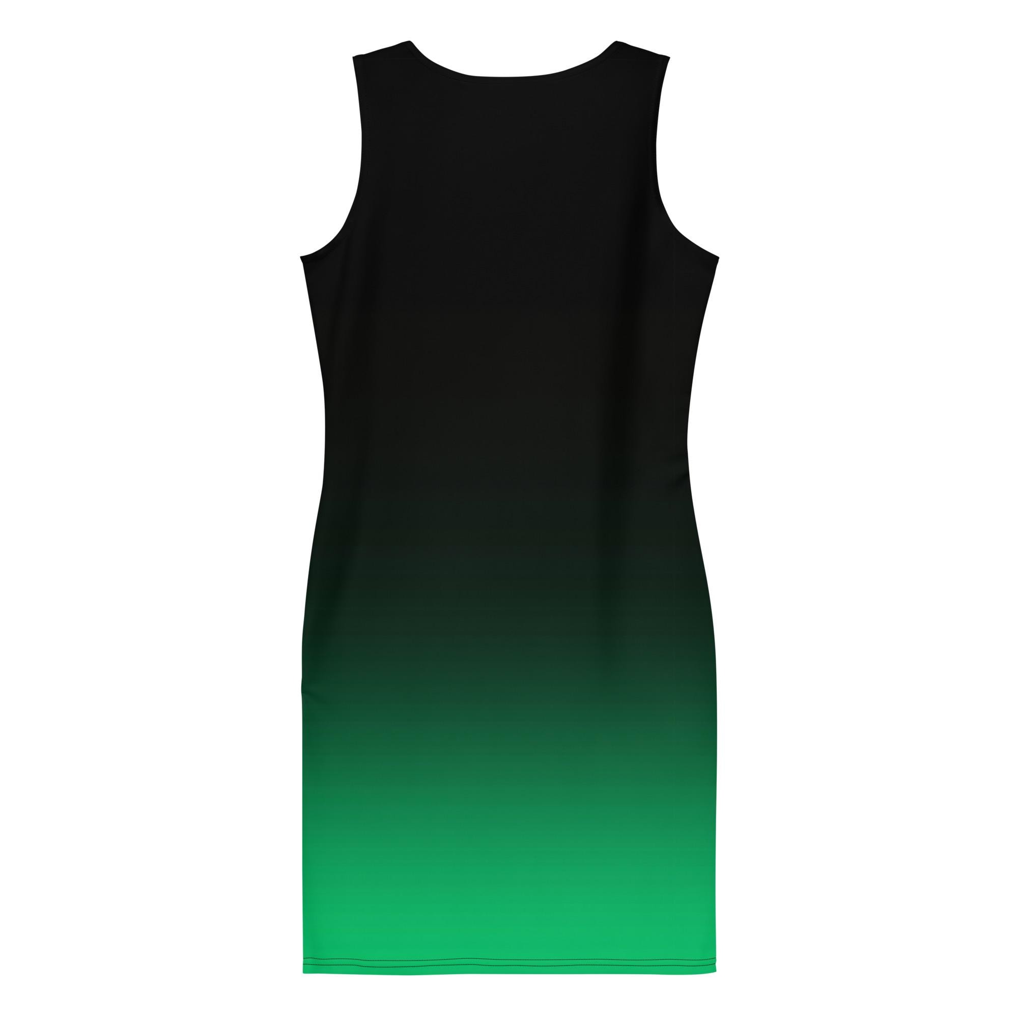 Black & Green Ombre Bodycon dress