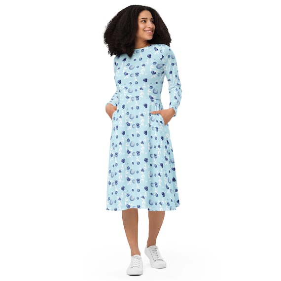 blueberry midi dress The Blueberry Porch Dress
