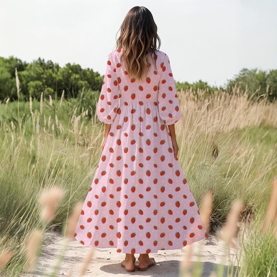 fruit design dresses ASOS DESIGN high apex spun midi dress in orange fruit print