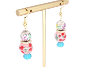 Pendientes y collar de cuentas de estilo chino