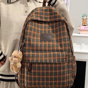 brown checkered mini backpack The Pack & Sling Duo — + FREE Crossbody This piece seamlessly blends vintage charm with modern functionality Convertible Backpack Checkered Backpack Leather