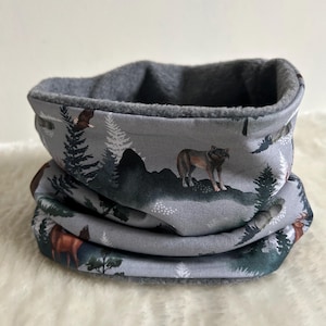 Loop Waldtiere Baumwolljersey Fleece