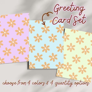 Bloemen wenskaart alle gelegenheden blanco notitiekaarten set lente pastel bloem bedankje milieuvriendelijk minimalistisch botanisch stationair