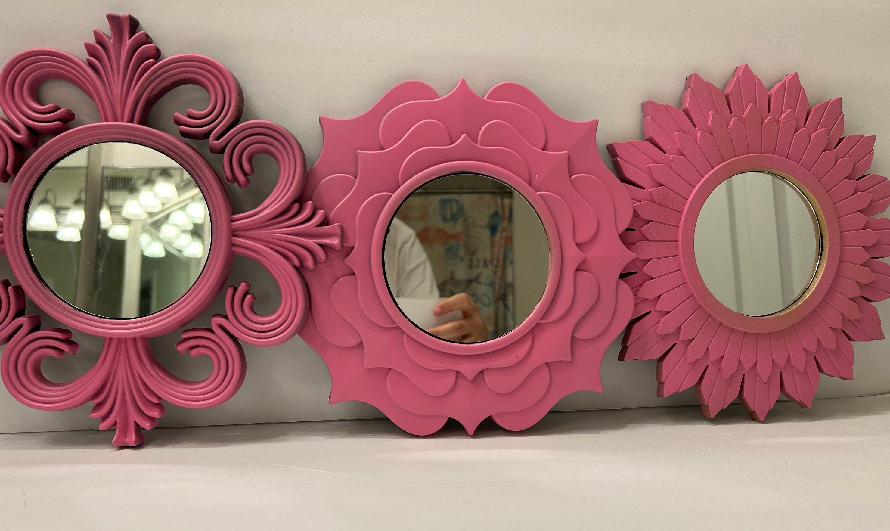 Vanity Light Up Locker Mirror - Pink - U Brands - Crown Office