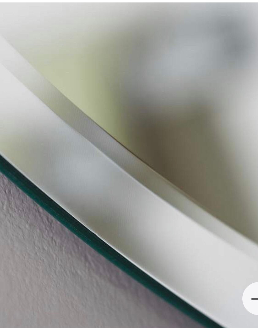Frameless Oval Beveled Edge Bathroom Vanity Mirror in Silver Etsy