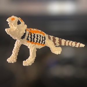 Lego Custom Bearded Dragon Lizard Instructions Only 138 Pieces Etsy