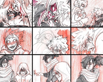 Collapse Sketch Cards, Group A [PRINTS]