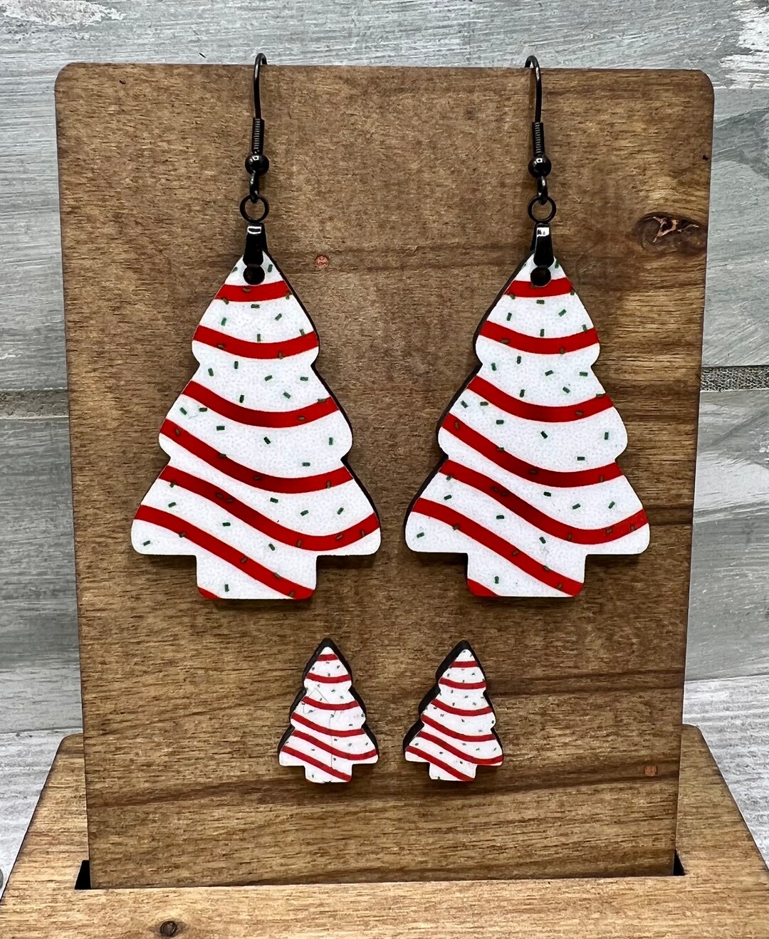 Christmas Tree Snack Cake Earrings Stud/post or Dangle Etsy