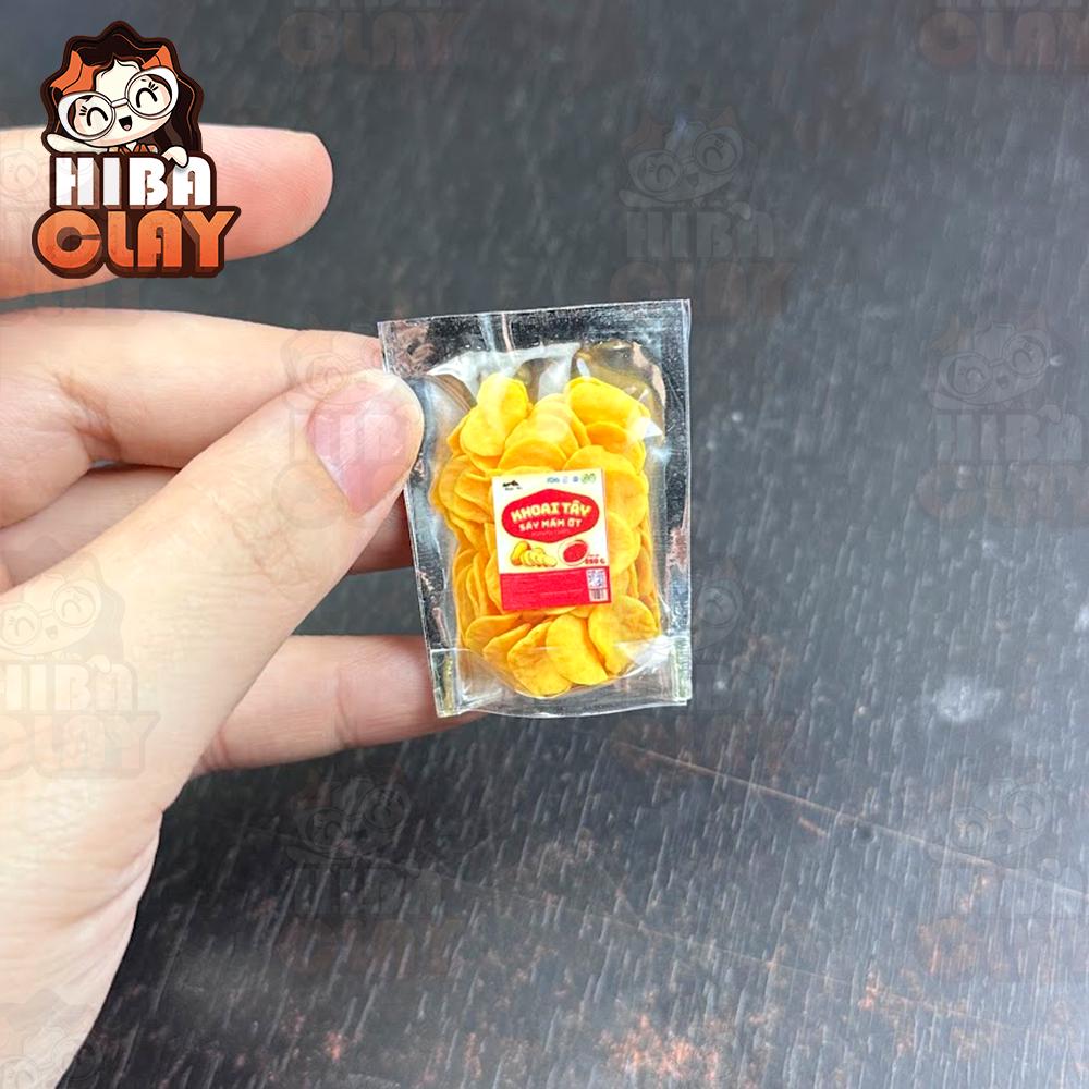 Miniature Potato Chips Dollhouse Food, Handmade Polymer Clay Mini Food ...