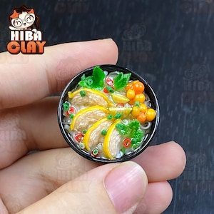 Dollhouse Miniature Pho: Polymer Clay Vietnamese Food Model