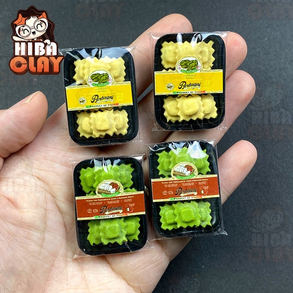 Dollhouse miniatura comida de arcilla polimérica Supermercado