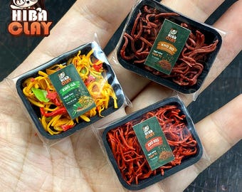 Miniatur Getrocknete Lebensmittel Puppenhaus Essen 1:6 Skala, handgemachte Polymer Clay Mini Essen Modell, realistische winzige Lebensmittel für Mini Küche Dekor