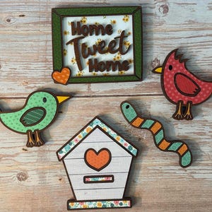 Magnets, Birdhouse, Birds, Instant Download Laser Cut File, Glowforge, Xtool, SVG File