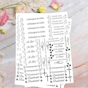 Tatouage de bougie, modèle de bougie commémorative de deuil, autocollant PDF pour bougies de deuil, motif de bougie DIY, modèle d'impression DIY, décoration de bougie en feuille