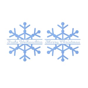 Christmas embroidery file snowflake Frohe Weihnachten Merry Christmas design 5 sizes 9 formats winter holiday decor instant download