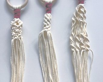 Macrame Plant Hangers.  35” in length planter. Macrame ceramic hanging