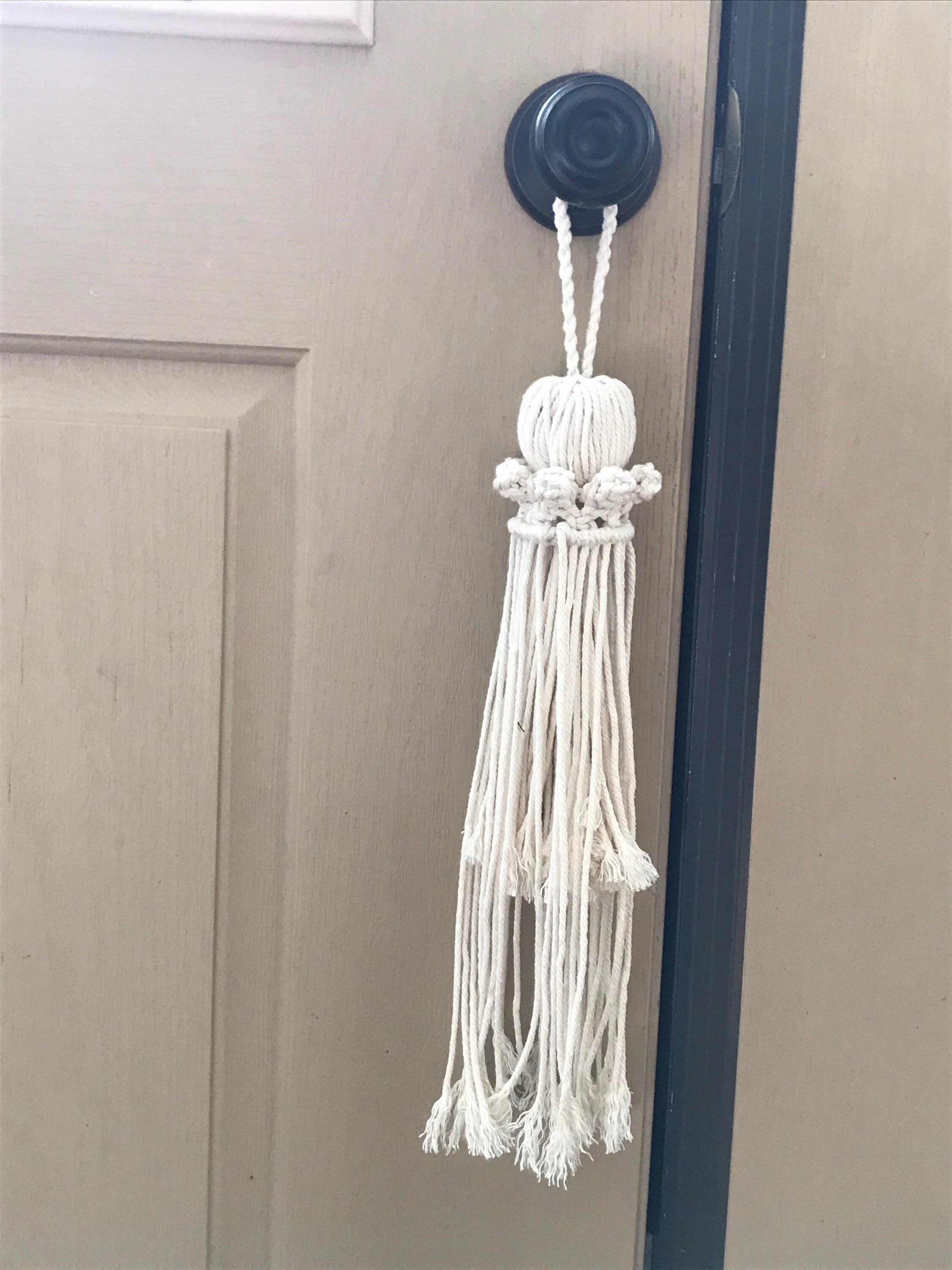 Door knob hanger decoration/ curtain tie back/ handcrafted two Etsy