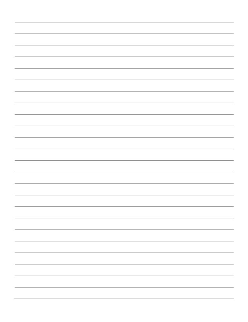 Printable Lined Paper PDF. Wide Ruled Paper. College Ruled - Etsy