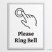 Printable Please Ring Bell Sign in US Letter and A4 Sizes, Instant ...
