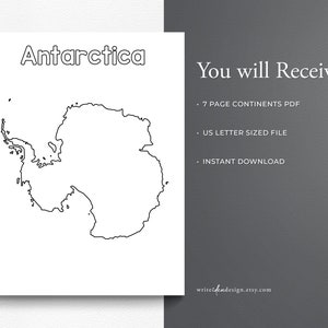 Printable Continents Coloring Pages for Kids. Geography Color Page