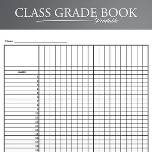 Printable Grade Book. Teacher Grade Book. Grade Tracker. Grade Book. Teacher Planner.
