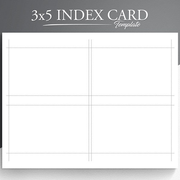 Printable 3x5 Index Card. Printable Note Cards. Printable Index cards. Blank Index Cards. Index Card PDF. Index Card Template.