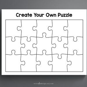 Create Your Own Puzzle Worksheets. Custom Puzzle Design. Printable ...