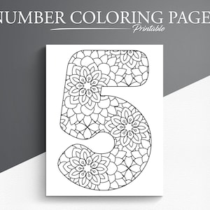 Mandala Number Coloring Pages. 0-9 Number Coloring. Printable Number Coloring Page.