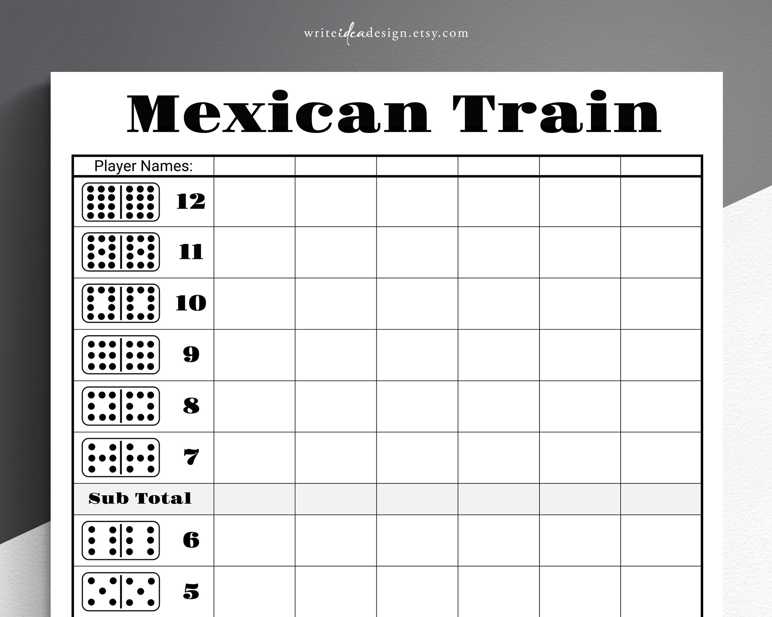 Ensemble de jeu dominos de train mexicain double 15 points colorés moyeu en  bois