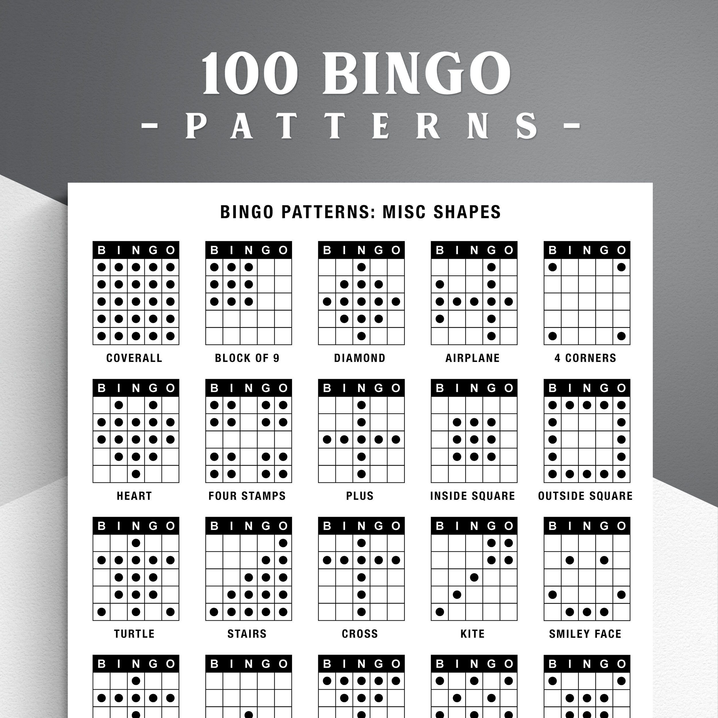 Patrones de bingo