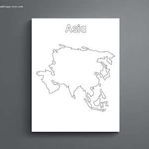 Printable Continents Coloring Pages for Kids. Geography Color Page