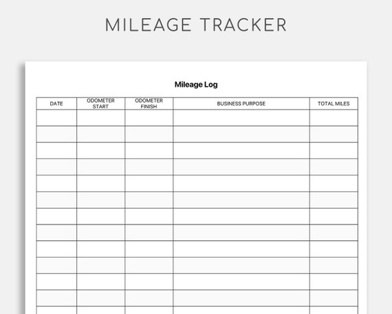 Mileage Log Mileage Tracker Log Business Mileage Miles Log Etsy Mileage Log Mileage Tracker Log Business Mileage Miles Log Etsy