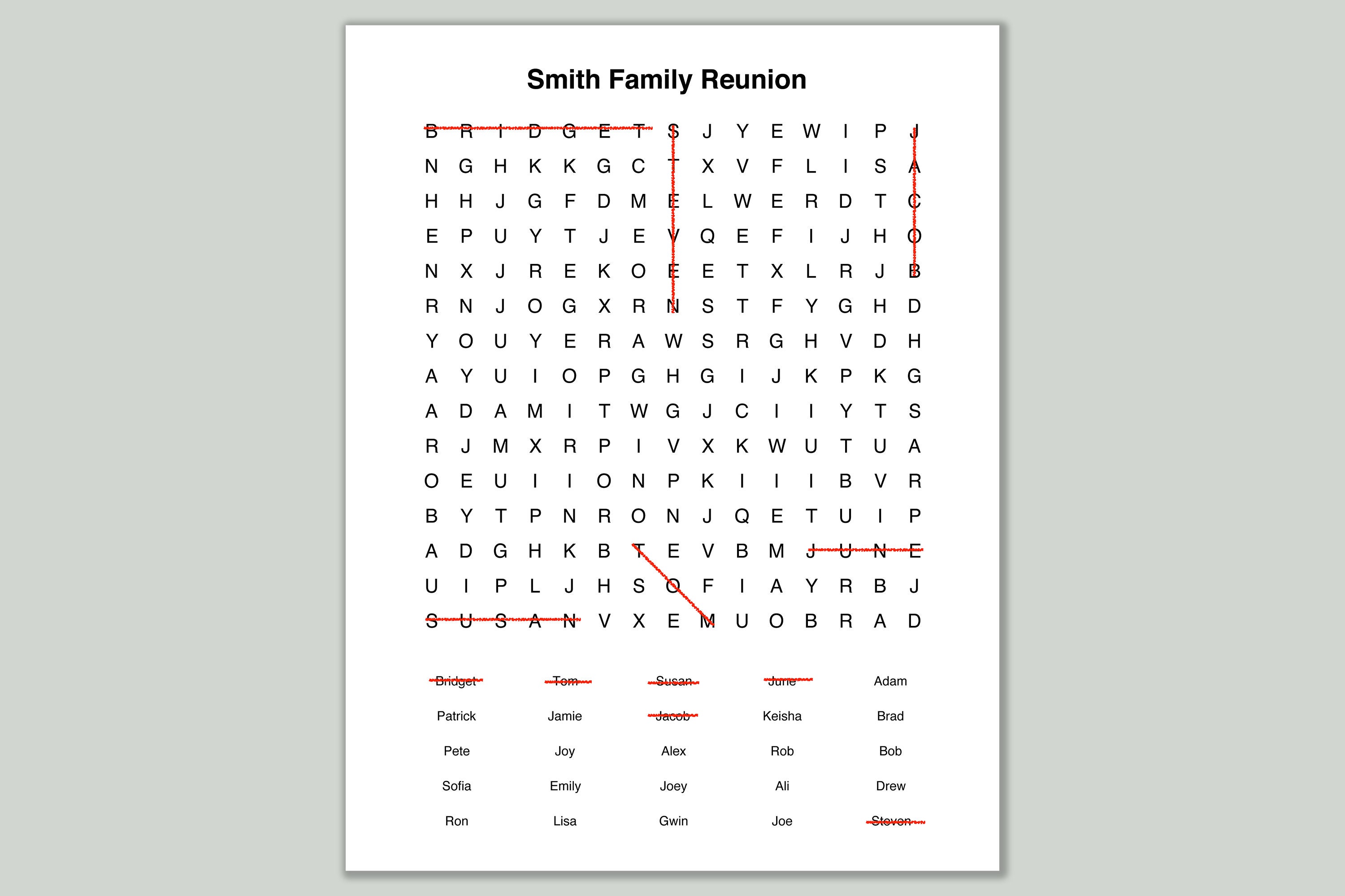Custom Word Search. Instant Digital Download. Custom Word | Etsy
