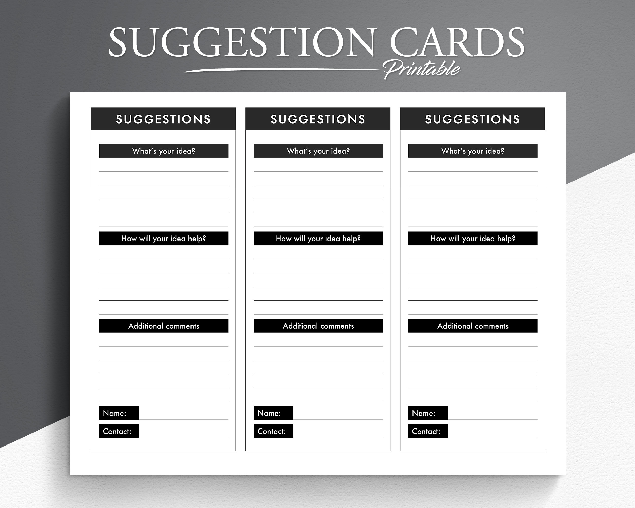 Suggestion Box Ideas For Employees