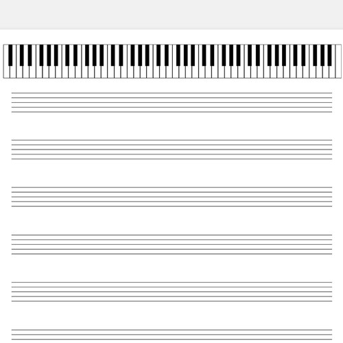 Printable Sheet Music for Letter/a4. Blank Sheet Music - Etsy