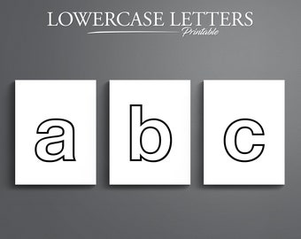 Printable Lowercase Letters. Printable Alphabet. 26 Pages.