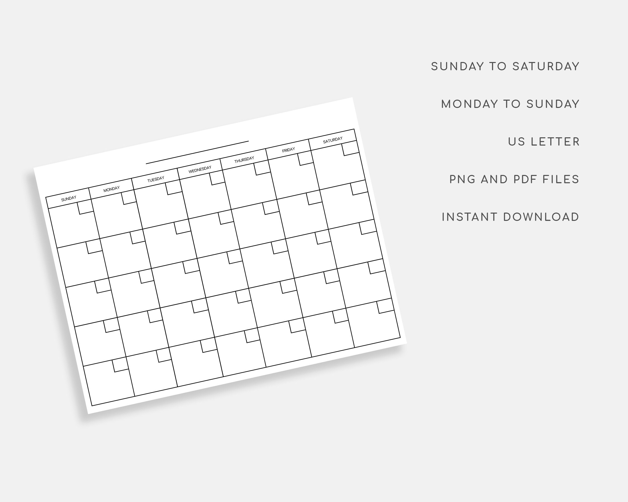Blank Monthly Calendar Printable Wall Calendar Desk C Vrogue co