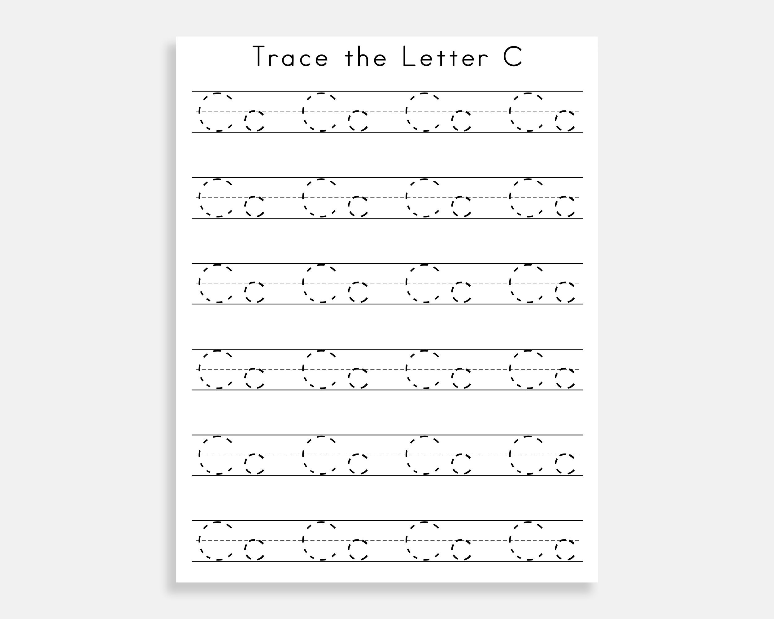 alphabet tracing 26 printable trace the alphabet handwriting etsy canada