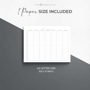 Printable Weekly Time Blocking Planner: 24 Hour Schedule (PDF) - Etsy