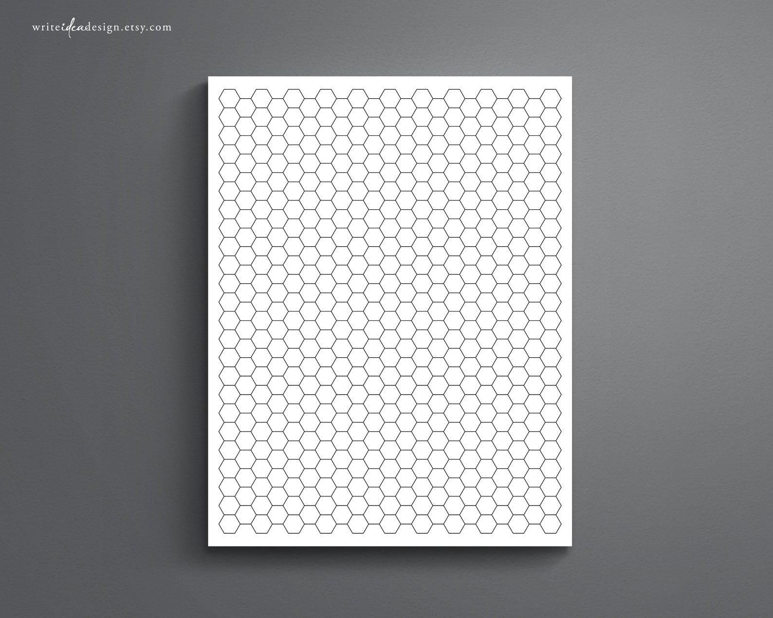 Printable Organic Chemistry Paper. Hexagon Paper. Hexagon Grid - Etsy