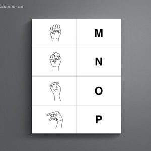 Printable Sign Language Flash Cards. ASL Flash Cards. Sign Language ...