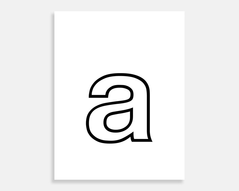 Printable Lowercase Letters. Printable Alphabet. 26 Pages. Etsy