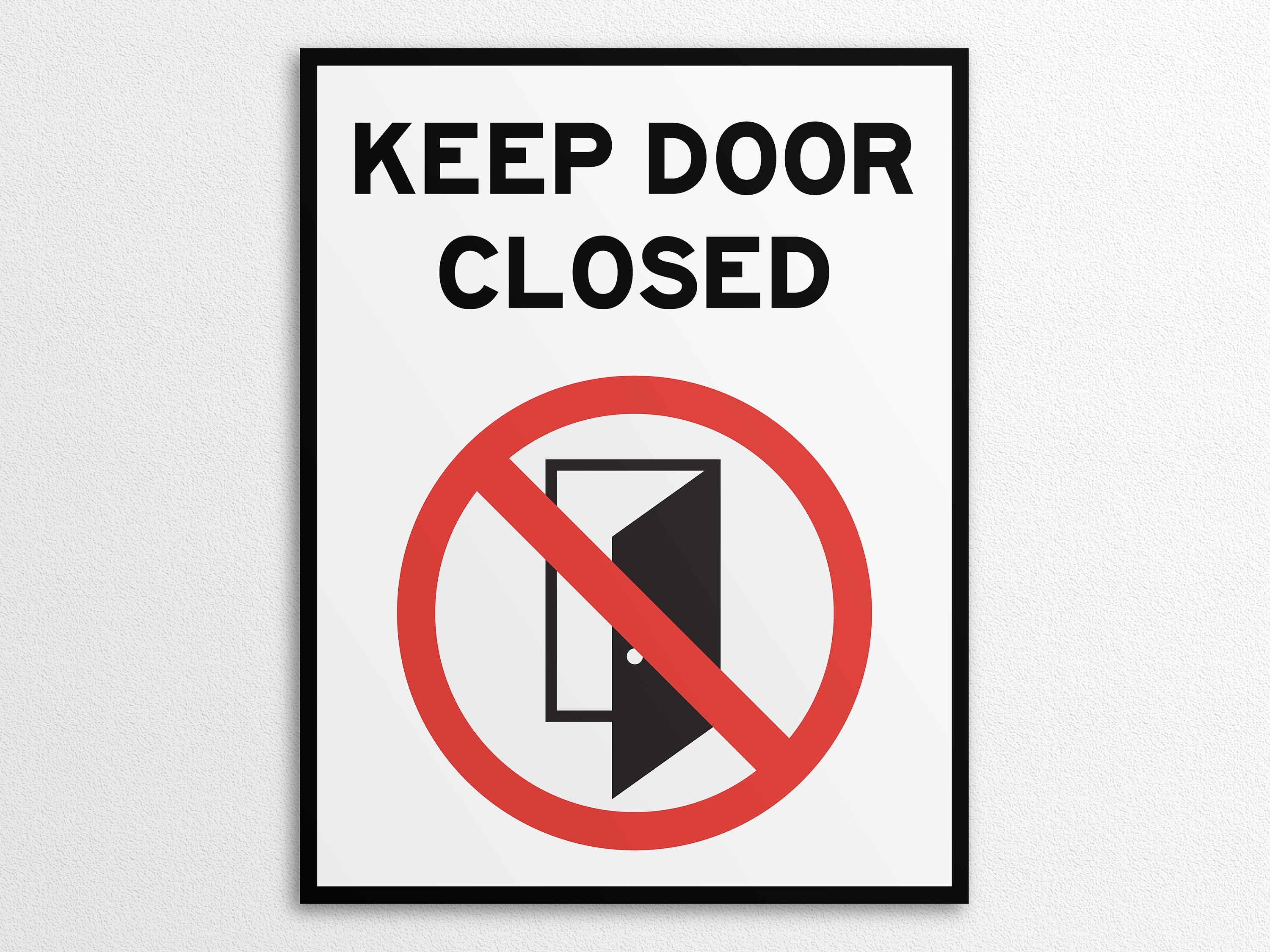 Close Door Sign