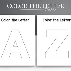 Letter of the Week Printable. Printable Alphabet. Printable ABC. Alphabet Worksheet. ABC Worksheet.