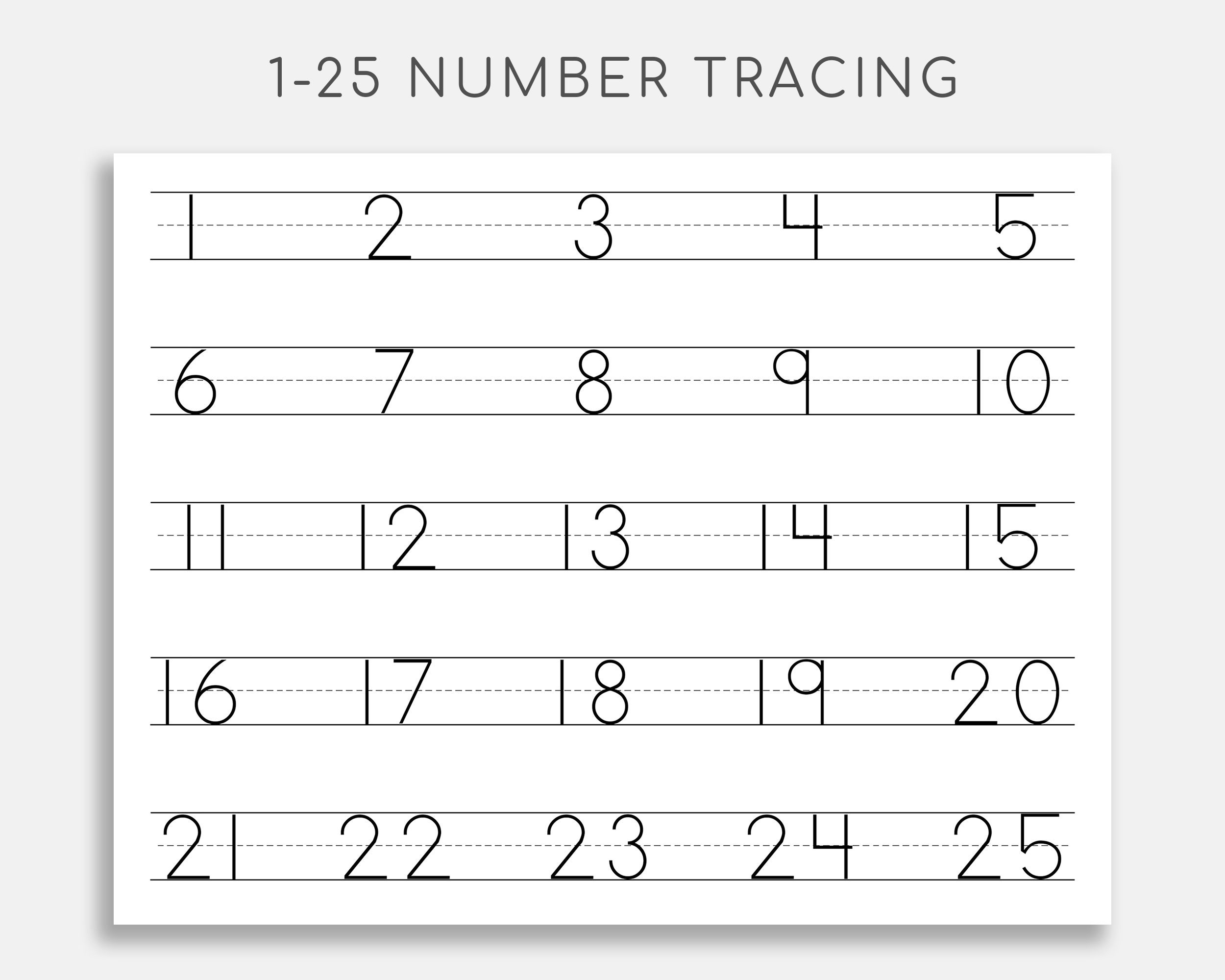 Free Printable Worksheets For Kids Tracing Numbers 1 20 Worksheets 