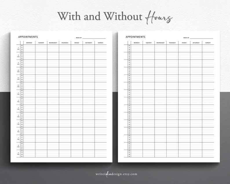 Printable Appointment Tracker. Appointment Book. Appointment Planner. Appointment Schedule. image 4