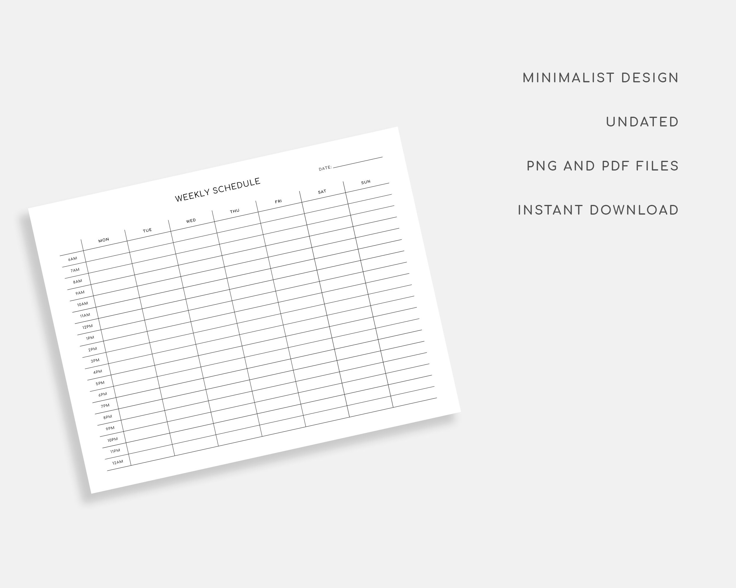 Weekly Schedule. Weekly Planner Pad. Weekly Planner. Week at Etsy UK
