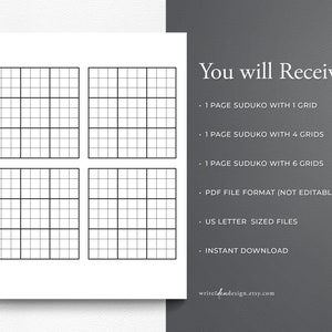 Blank Sudoku Pages. Printable Blank Sudoku. Sudoku Grid. Sudoku Game ...